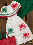 Vestido Fiesta Patria - MÉXICO ARTE Y MODA - Vestido Bordado