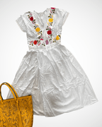 Vestido Flor Silvestre - MÉXICO ARTE Y MODA - Vestido Bordado