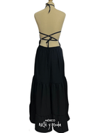 Vestido Halter Patria - MÉXICO ARTE Y MODA - Vestido Bordado