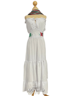Vestido Halter Patria - MÉXICO ARTE Y MODA - Vestido Bordado