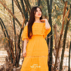 Vestido Maxi Campesino Encaje - MÉXICO ARTE Y MODA - Vestido