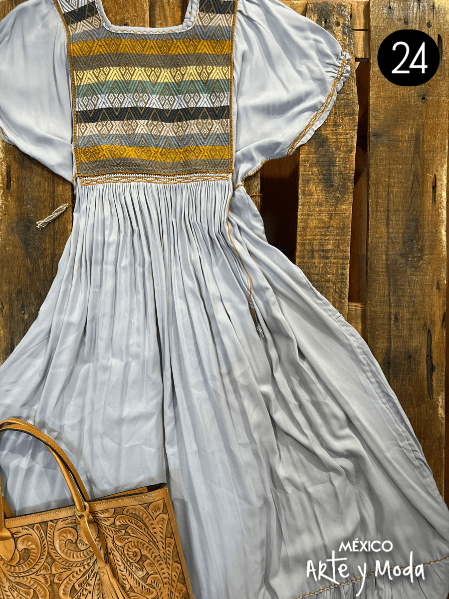 Vestido Muñeca Rayon - MÉXICO ARTE Y MODA - Vestido Bordado