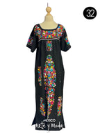 Vestido Ornamental Tehuacana - MÉXICO ARTE Y MODA - Vestido Bordado