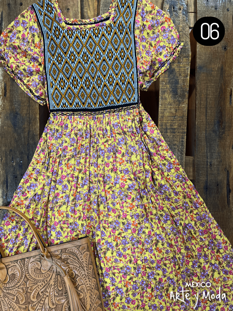 Vestido San Andres Contempo - MÉXICO ARTE Y MODA - Vestido Bordado