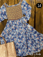 Vestido San Andres Rayon Estampado - MÉXICO ARTE Y MODA - Vestido Bordado