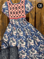 Vestido San Andres Rayon Estampado - MÉXICO ARTE Y MODA - Vestido Bordado