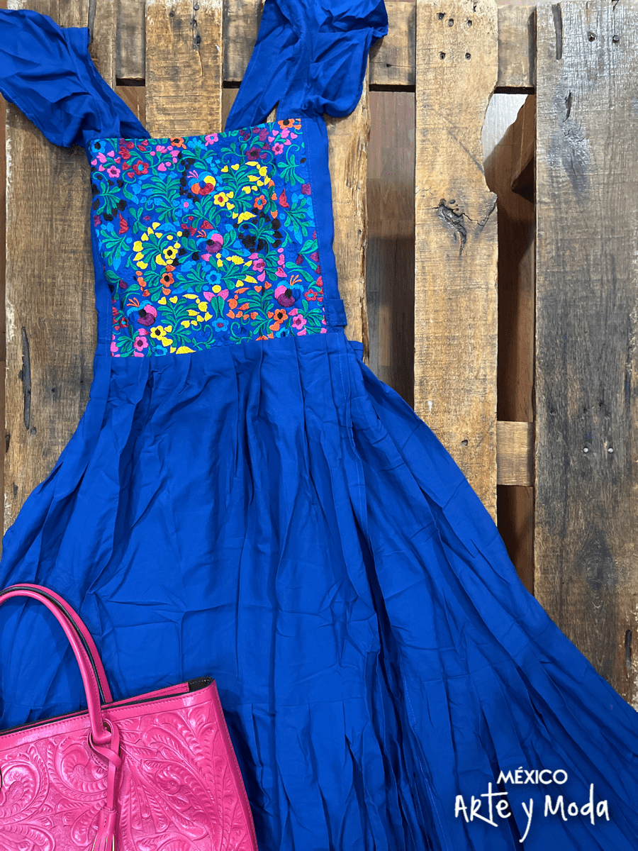 Vestido Santa María - MÉXICO ARTE Y MODA - Vestido Bordado