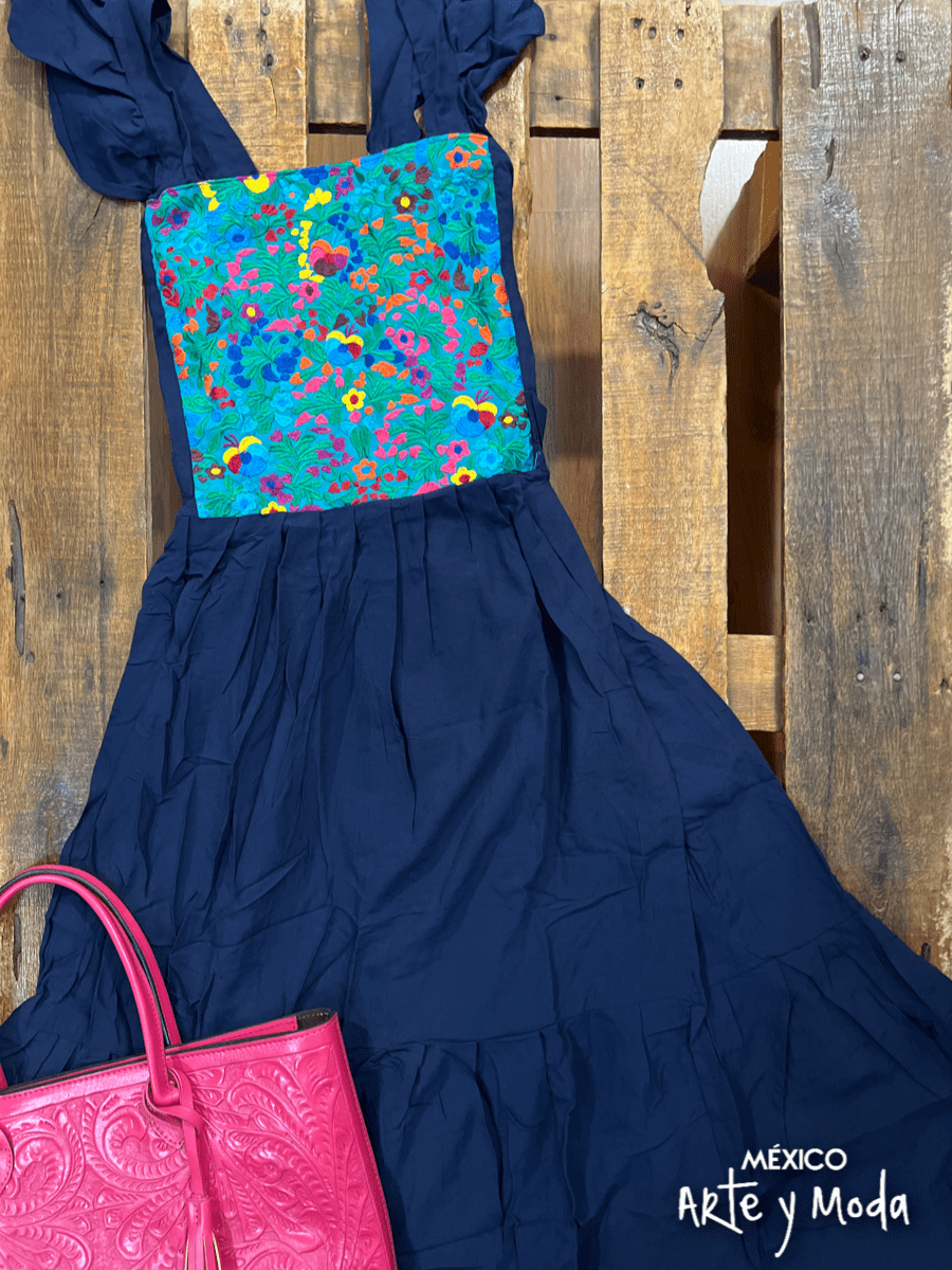 Vestido Santa María - MÉXICO ARTE Y MODA - Vestido Bordado