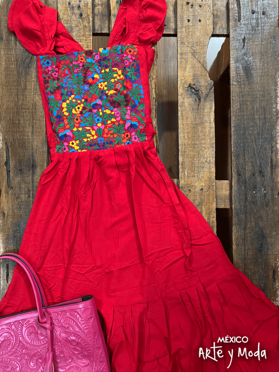 Vestido Santa María - MÉXICO ARTE Y MODA - Vestido Bordado