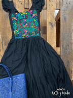 Vestido Santa María - MÉXICO ARTE Y MODA - Vestido Bordado