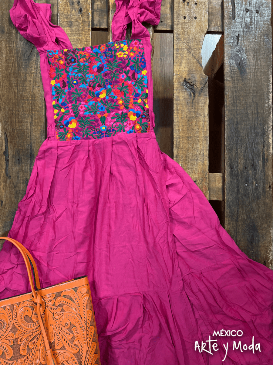 Vestido Santa María - MÉXICO ARTE Y MODA - Vestido Bordado