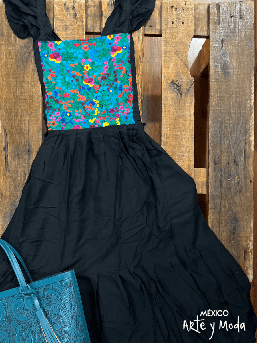 Vestido Santa María - MÉXICO ARTE Y MODA - Vestido Bordado