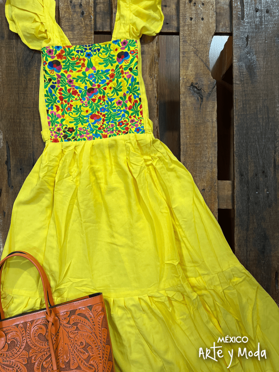 Vestido Santa María - MÉXICO ARTE Y MODA - Vestido Bordado