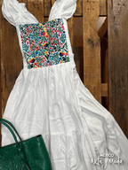 Vestido Santa María - MÉXICO ARTE Y MODA - Vestido Bordado