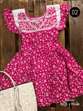 Vestido Tehuacan Rayon - MÉXICO ARTE Y MODA - Vestido Bordado