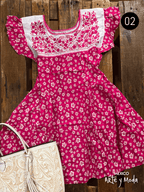Vestido Tehuacan Rayon - MÉXICO ARTE Y MODA - Vestido Bordado