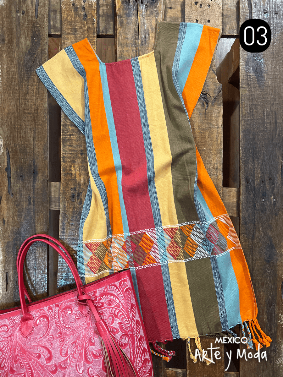 Vestido Telar Clasico - MÉXICO ARTE Y MODA - Vestido Bordado