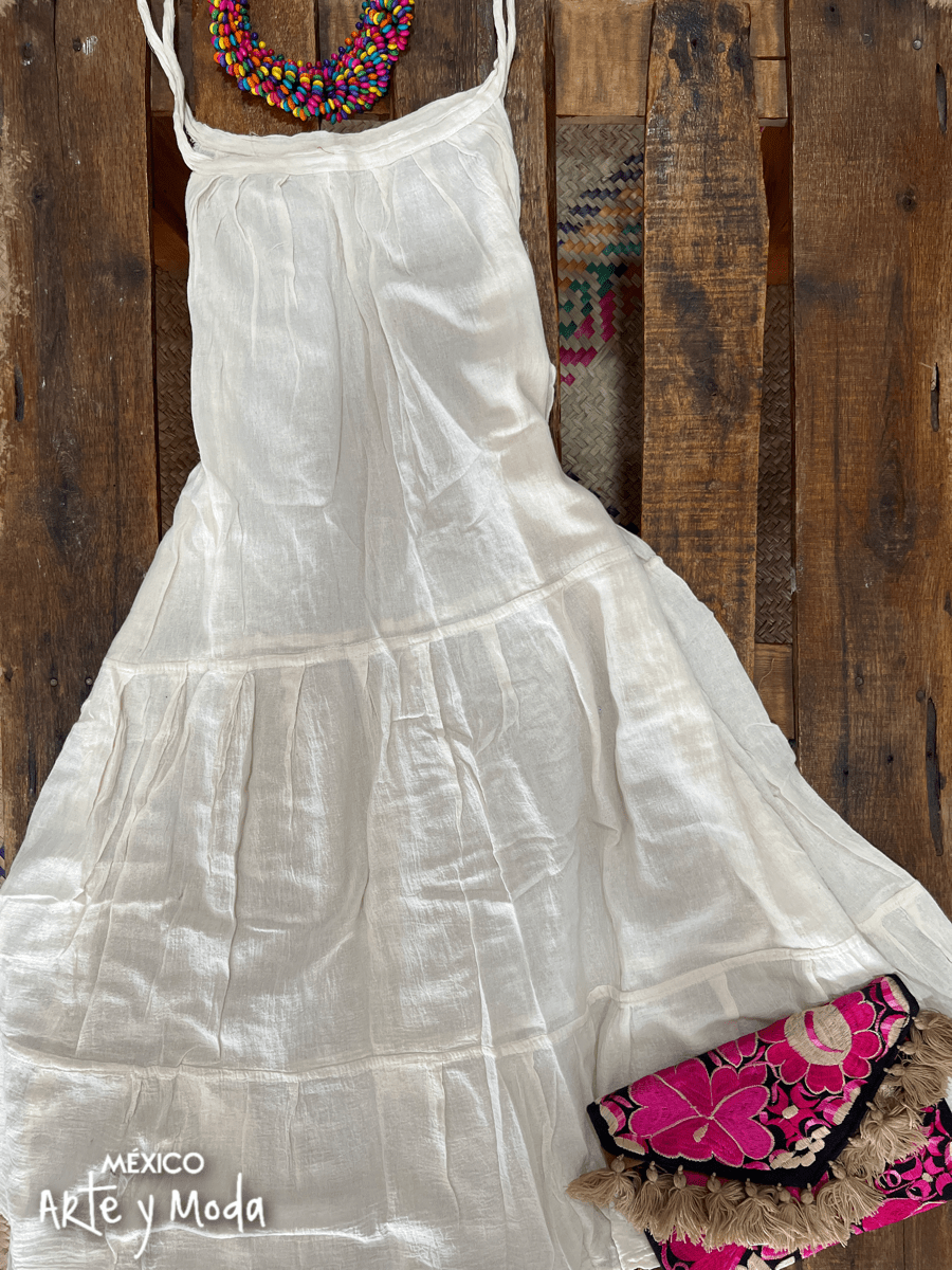 Vestido Tirantes Manta - MÉXICO ARTE Y MODA - Vestido