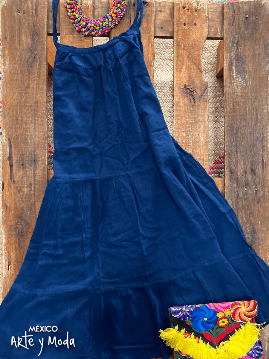 Vestido Tirantes Manta - MÉXICO ARTE Y MODA - Vestido