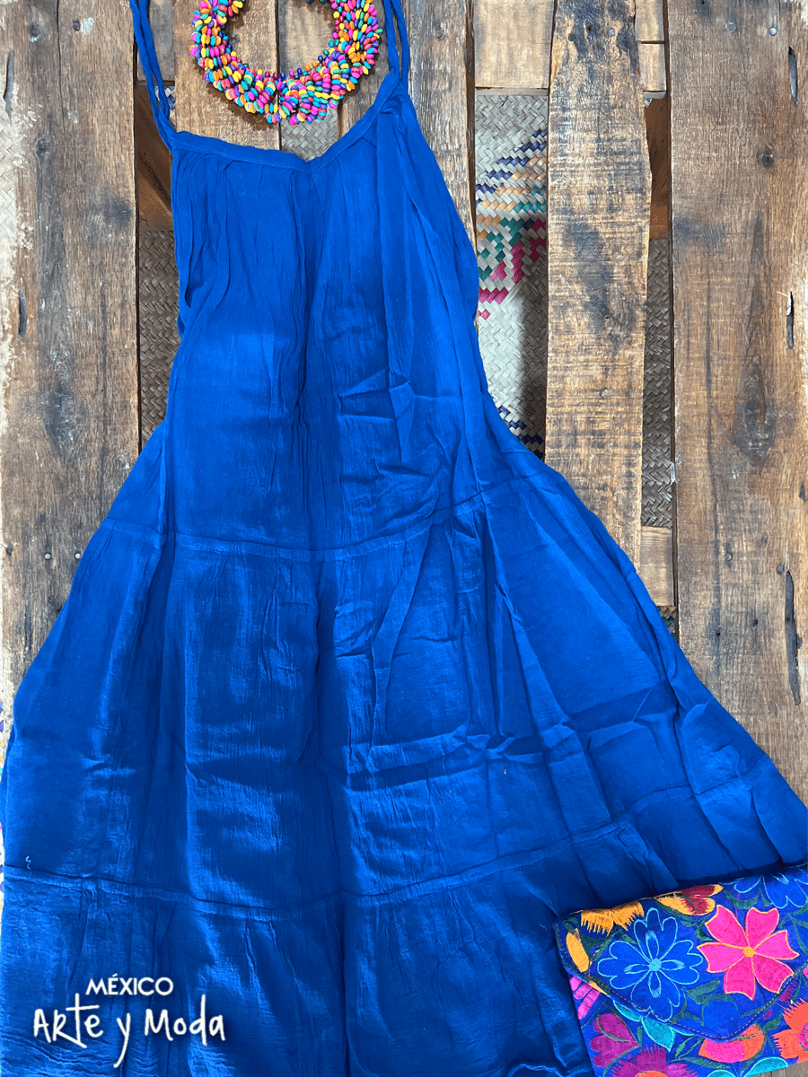 Vestido Tirantes Manta - MÉXICO ARTE Y MODA - Vestido