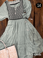 Vestido Triple Ruedo Rayon - MÉXICO ARTE Y MODA - Vestidos