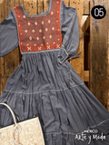 Vestido Triple Ruedo Rayon - MÉXICO ARTE Y MODA - Vestidos