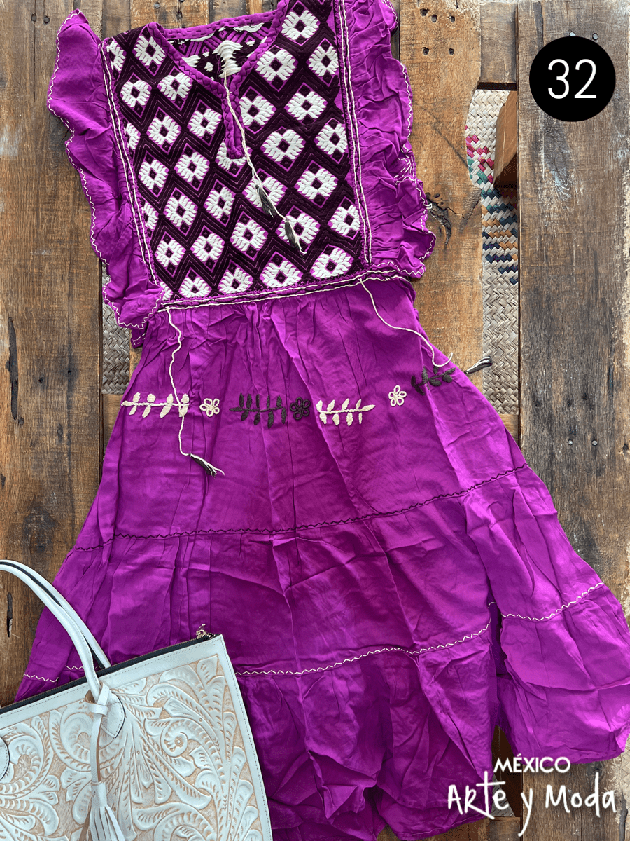 Vestido Triple Ruedo Rayon - MÉXICO ARTE Y MODA - Vestidos