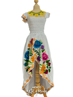 Vestido Tulipan Zinac - MÉXICO ARTE Y MODA - Vestido Bordado