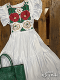 Vestido Zinac Patria - MÉXICO ARTE Y MODA - Vestido Bordado