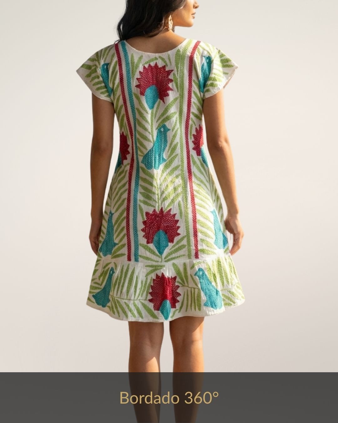 Vestido Mensajeros | Bordado a Mano 360°