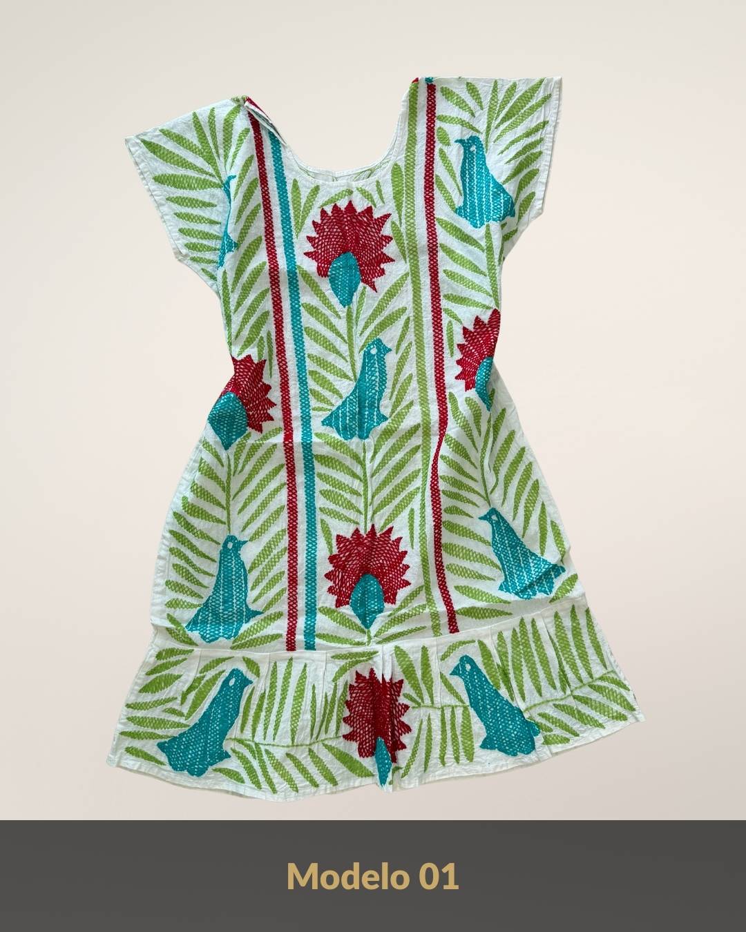 Vestido Mensajeros | Bordado a Mano 360°