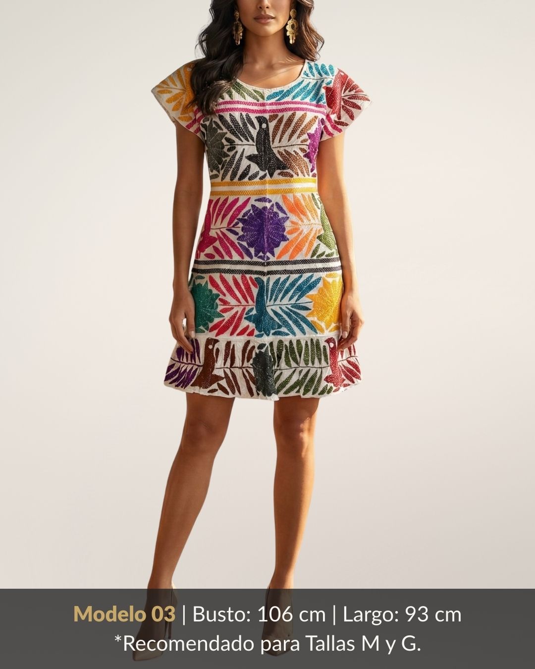 Vestido Mensajeros | Bordado a Mano 360°