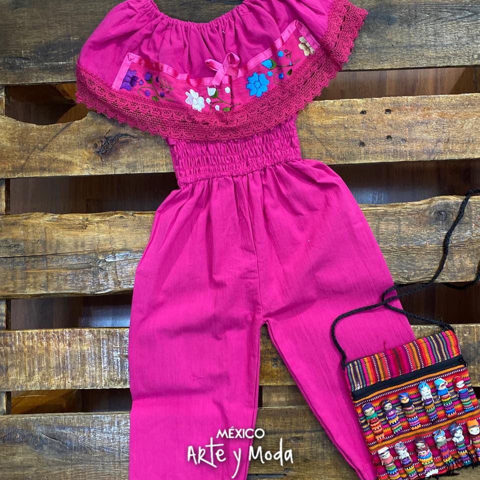 Mexican cheap embroidered jumpsuit