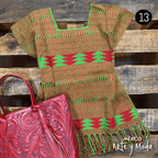 Blusa Brocado Doble - MÉXICO ARTE Y MODA - Blusa Bordada