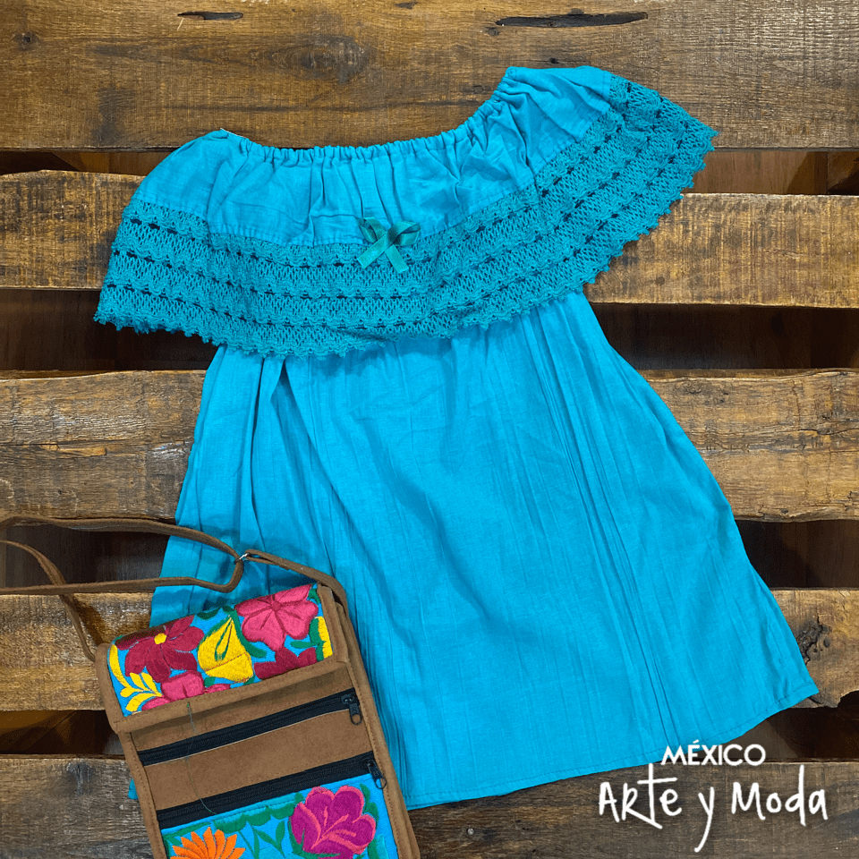 Blusa Campesina Lisa - MÉXICO ARTE Y MODA - Blusa Lisa