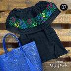 Blusa Campesina Punto de Cruz - MÉXICO ARTE Y MODA - Blusa Bordada