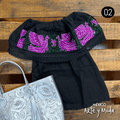 Blusa Campesina Punto de Cruz - MÉXICO ARTE Y MODA - Blusa Bordada