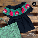 Blusa Campesina Punto de Cruz - MÉXICO ARTE Y MODA - Blusa Bordada