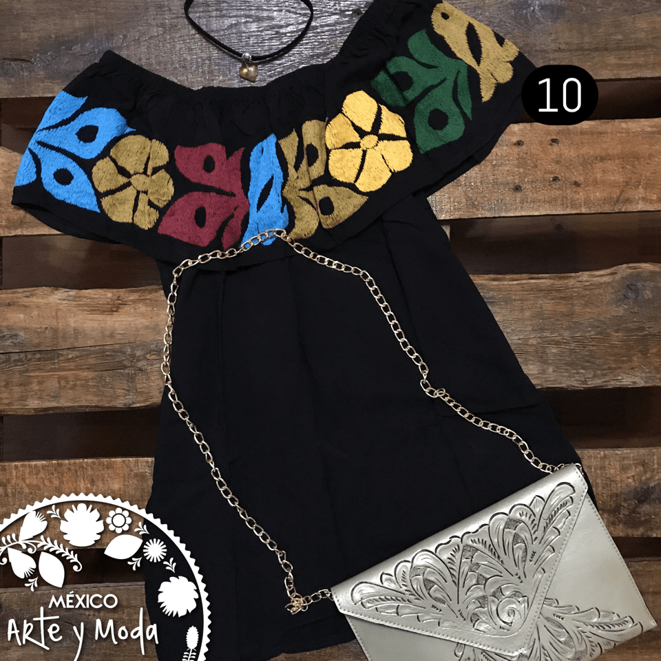 Blusa Campesina Tuxtepec - MÉXICO ARTE Y MODA - Blusa Bordada