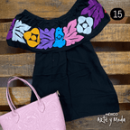 Blusa Campesina Tuxtepec - MÉXICO ARTE Y MODA - Blusa Bordada