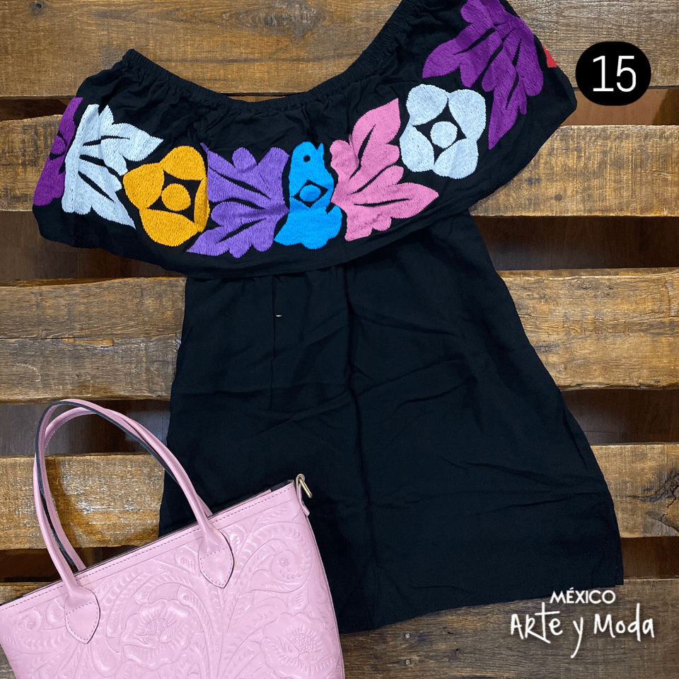 Blusa Campesina Tuxtepec - MÉXICO ARTE Y MODA - Blusa Bordada