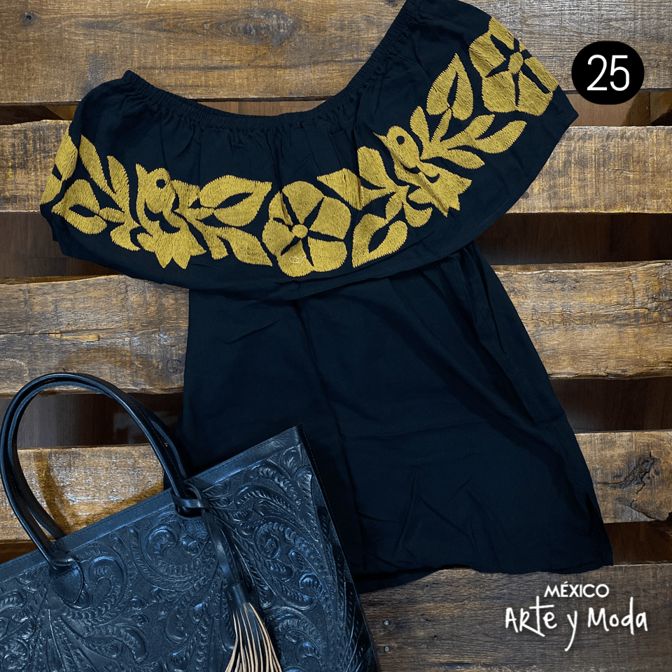 Blusa Campesina Tuxtepec - MÉXICO ARTE Y MODA - Blusa Bordada