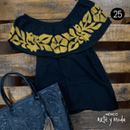 Blusa Campesina Tuxtepec - MÉXICO ARTE Y MODA - Blusa Bordada