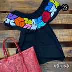 Blusa Campesina Tuxtepec - MÉXICO ARTE Y MODA - Blusa Bordada