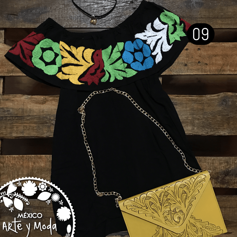 Blusa Campesina Tuxtepec - MÉXICO ARTE Y MODA - Blusa Bordada