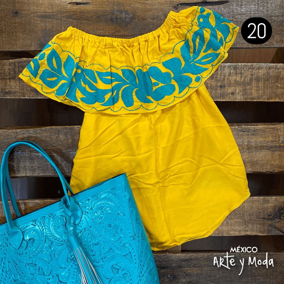 Blusa Campesina Tuxtepec - MÉXICO ARTE Y MODA - Blusa Bordada