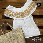 Blusa Campesina Tuxtepec - MÉXICO ARTE Y MODA - Blusa Bordada