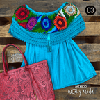 Blusa Campesina Zinac - MÉXICO ARTE Y MODA - Blusa Bordada