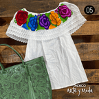Blusa Campesina Zinac - MÉXICO ARTE Y MODA - Blusa Bordada