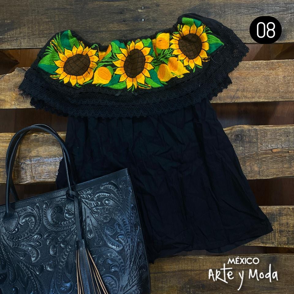 Blusa Campesina Zinac - MÉXICO ARTE Y MODA - Blusa Bordada